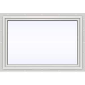 35.5 in. x 23.5 in. V-4500 Series White Vinyl Picture Window w/ Low-E 366 Glass
