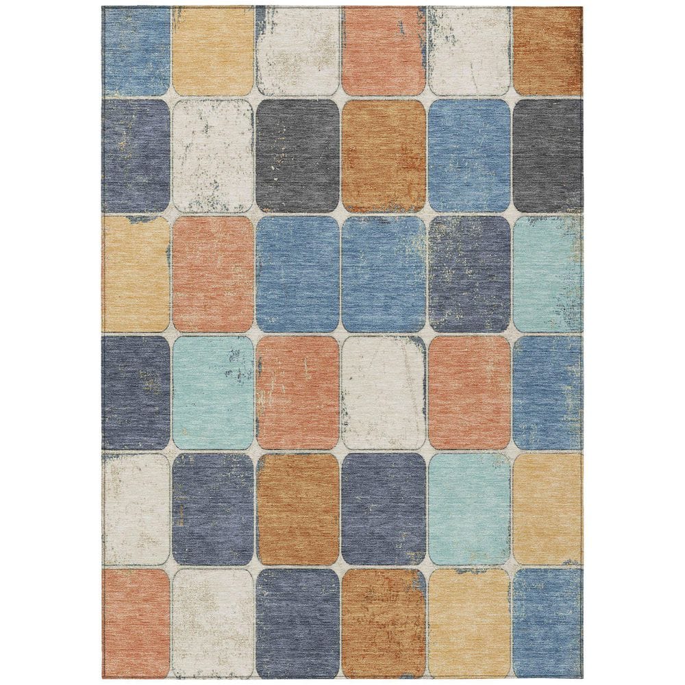 Chantille Machine Washable Indoor/Outdoor Abstract ACN1948 Rust 9 ft. x 12 ft. Area Rug price history on PriceWatchPro