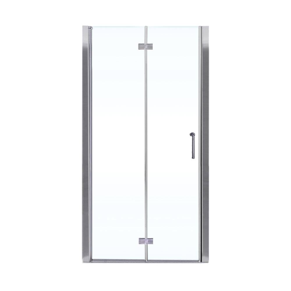 Reviews for AZDHOME 34 35.3 in. W x 72 in. H Frameless BiFold Shower