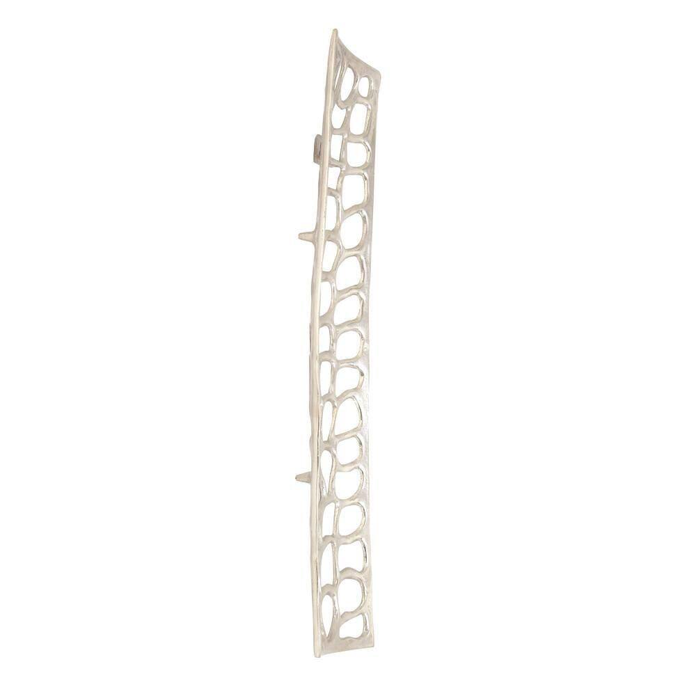 Silver Aluminum Abstract Cutout Wall Sculpture Set