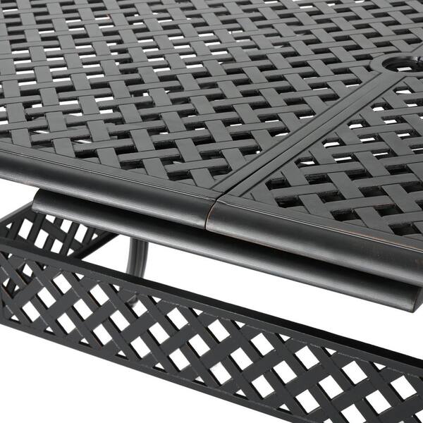 Tucson Outdoor Rectangular Cast Aluminum Dining Table By Christopher Knight Home