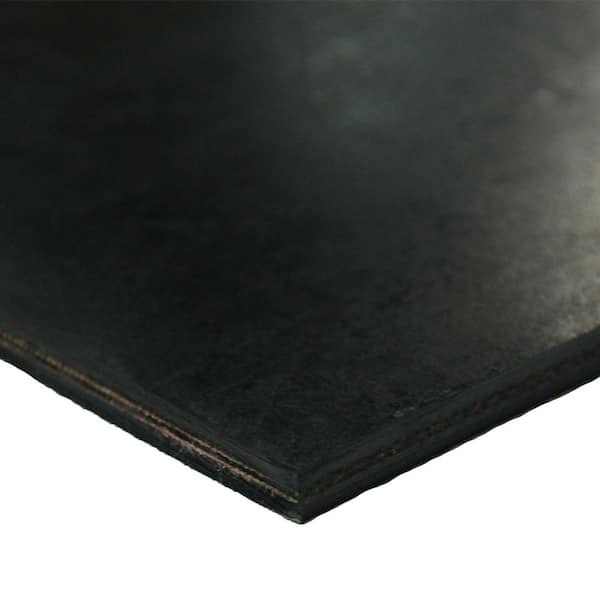 Rubber-Cal Heavy-Duty Conveyor Belt 0.30 in. Thick x 6 in. Width x 24 in. Length Black Cloth Inserted Rubber Sheet