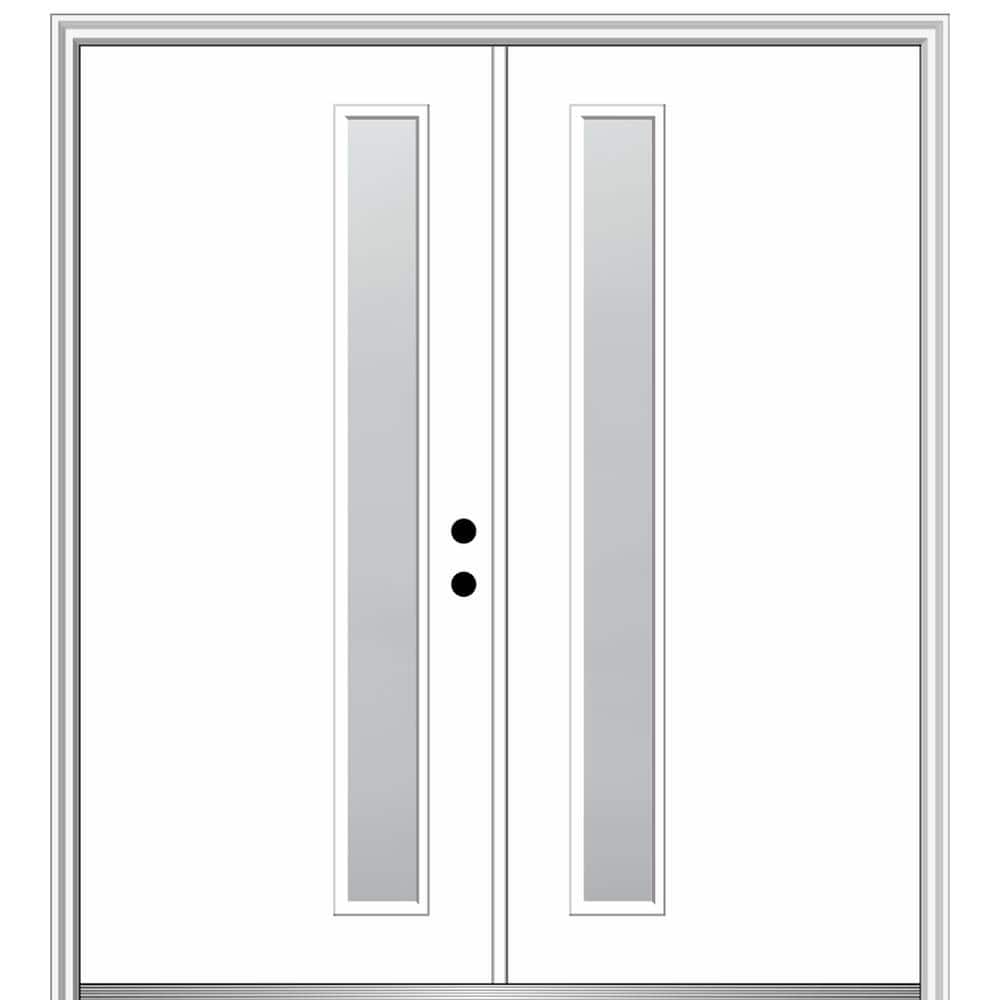 Viola 72 in. x 80 in. Left-Hand Inswing 1-Lite Frosted Glass Primed Fiberglass Prehung Front Door on 4-9/16 in. Frame price history on PriceWatchPro
