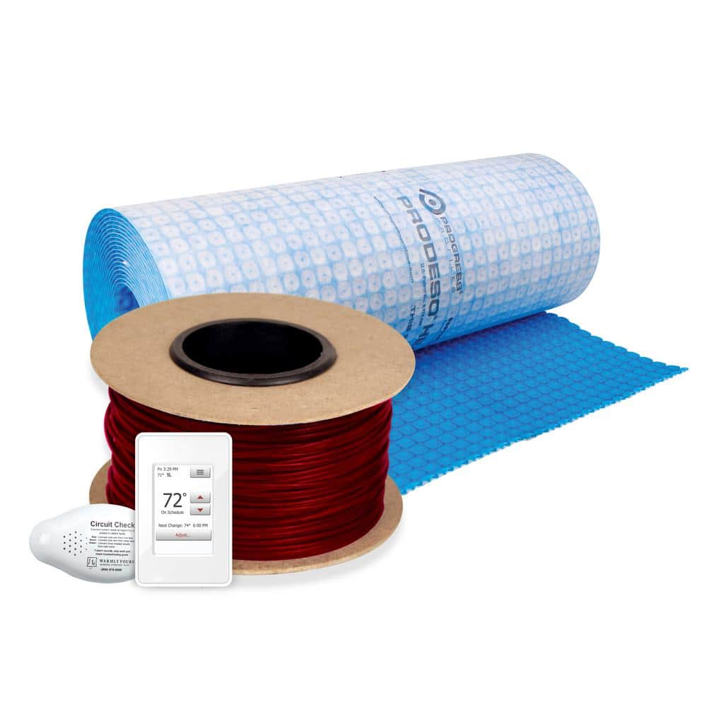 TempZone 220 ft. Cable System with Heat Membrane and Touch Screen Thermostat (Covers 68.7 Sq. Ft) price history on PriceWatchPro