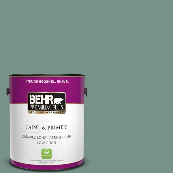 BEHR PREMIUM PLUS 1 gal. #S430-5 Longmeadow Eggshell Enamel Low Odor Interior Paint & Primer