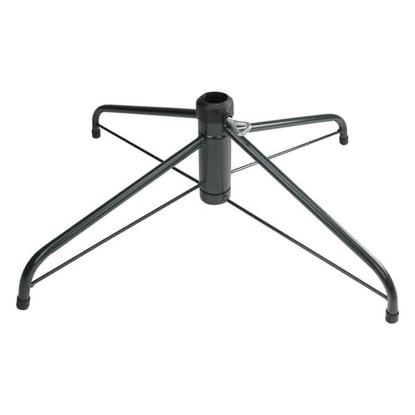 Green Metal Folding Christmas Tree Stand for 10 ft. to 12 ft. Artificial Trees