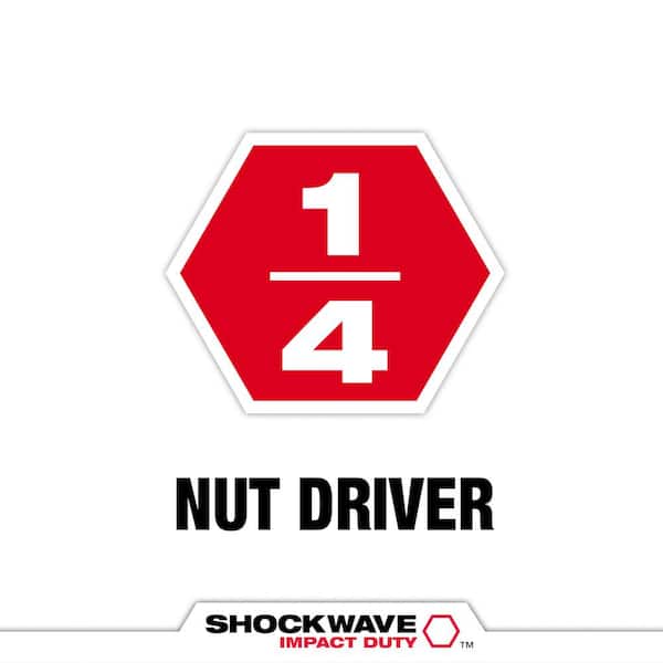 SHOCKWAVE Impact Duty 1/4 in. Alloy Steel Magnetic Insert Nut Driver (3-Pack)