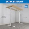 Mount-It! 55" Maple Dual Motor Electric Standing Desk