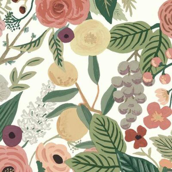 Bordeaux Blooms 27' x 27" Removable Wallpaper Roll in Burgundy