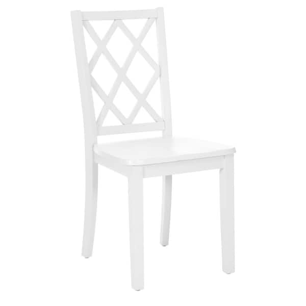 Mori White Wood Side Dining Chair