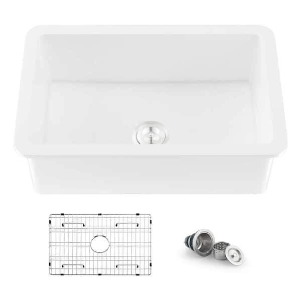 Landis 30 in. Fireclay Kitchen Undermount Sink Single Bowl