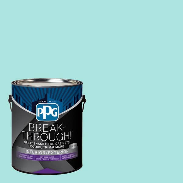 Break-Through! 1 gal. PPG1232-3 Silent Ripple Semi-Gloss Door, Trim & Cabinet Paint