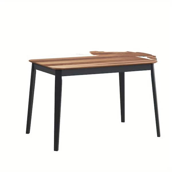 Dining Table, Solid Wood Frame, Rectangular Dining Table with Spacious Top, Kitchen Table