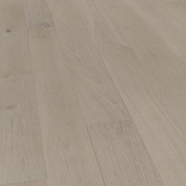 Take Home Sample-Malibu White Oak 7.5 in. W x 12. L Tongue and Groove Wirebrushed Engineered Hardwood Flooring