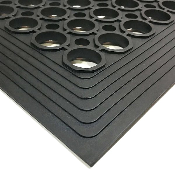  American Floor Mats - Recycled Rubber Tire Link Mats 24 x 36  : Automotive