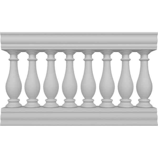 Ekena Millwork Fiberthane Legacy Balustrade 48 in. L x 32 in. H Fiberglass Railing Kit