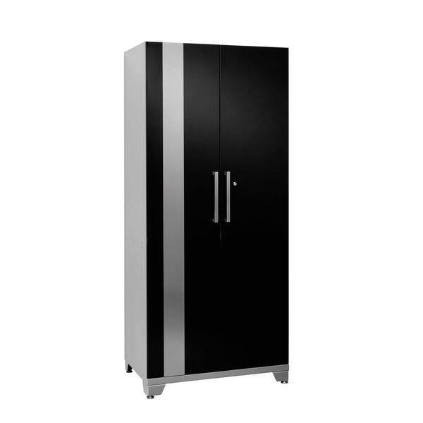 NewAge Products Performance 75 in. H x 30 in. W x 18 in. D 2-Door Steel Garage Cabinet in Black