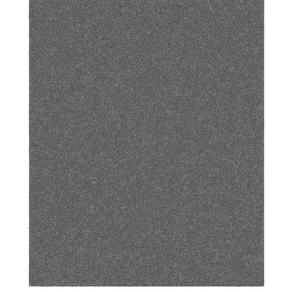 Cozy Plush Non-Slip Rubberback Soft Gray 7 ft. x 8 ft. Indoor Bedroom, Living Room Area Rug