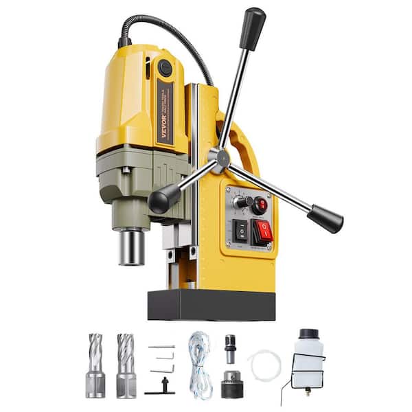 Magnetic Drill, 6.3 in., 10 Speeds, Drill Press, with 1-5/8 in., 0-850 RPM, 1200W, 2810 lbf Motor, Portable, Electric