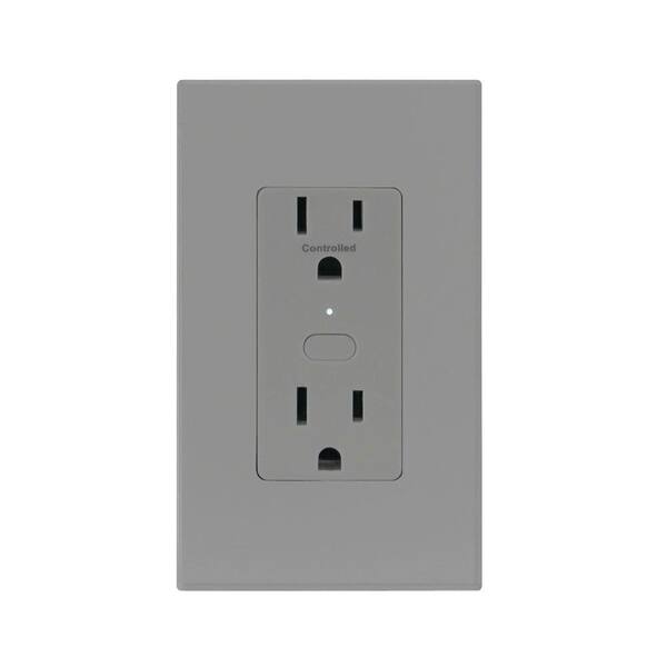 Insteon OutletLinc 15 Amp Duplex Outlet - Gray