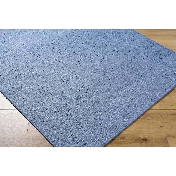 Lush Cottage 8 ft. x 10 ft. Blue Indoor Area Rug