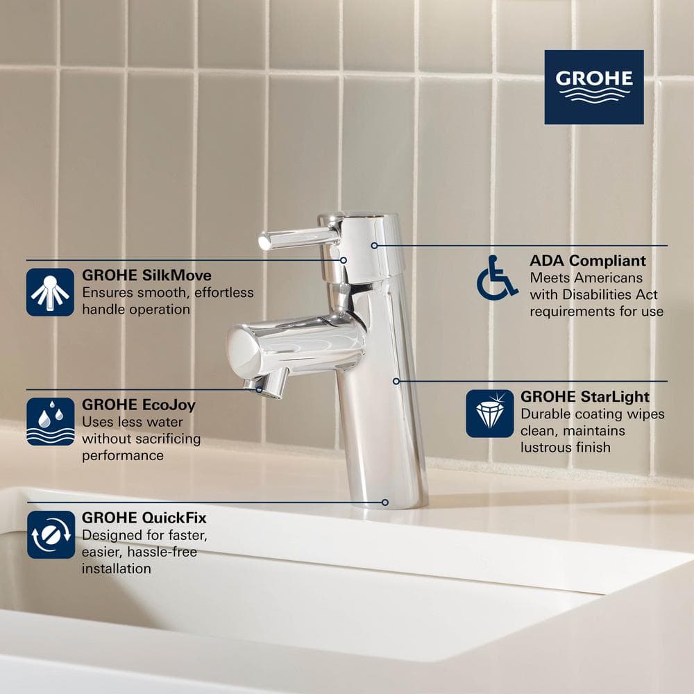 Brushed Gold Single Handle Modern Bathroom Faucet