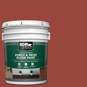 5 gal. #S-H-190 Antique Red Low-Lustre Enamel Interior/Exterior Porch and Patio Floor Paint