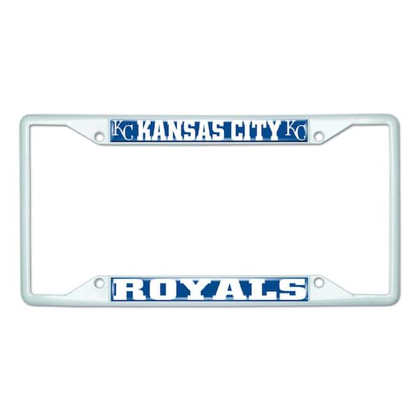 FANMATS Universal Fit MLB - Kansas City Royals License Plate Frame - White