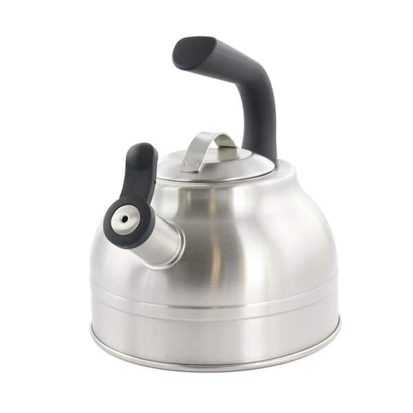 KENMORE ELITE 9.2-Cups Stainless Steel Whistling Tea Kettle in Silver
