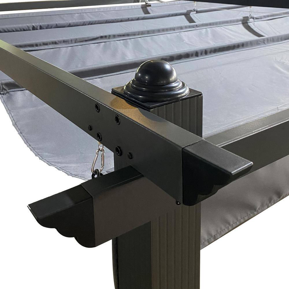 Gray Polyester Replacement Canopy for 10x10 FT Pergola