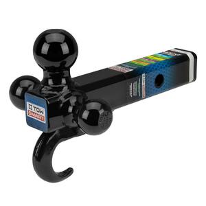 Up to 14,000 lb. 1-7/8 in., 2 in, and 2-5/16 in. Ball Diameters Trailer Tri-Ball Mount with Hook