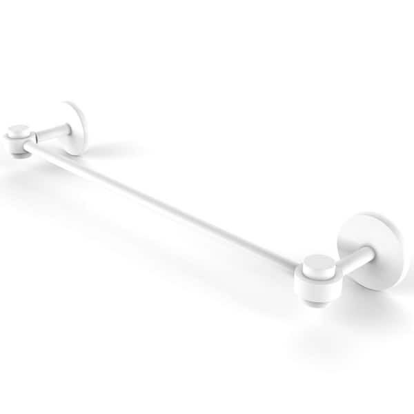Allied Brass Satellite Orbit One Collection 30 in. Wall Mounted Towel Bar in Matte White
