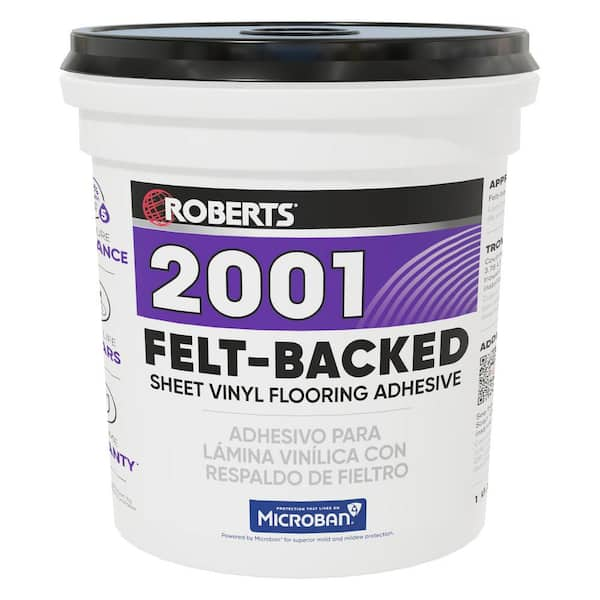 ROBERTS 4 qt. (1 Gal.) 24 Hour Dry Time Felt-Backed Sheet Vinyl Flooring Adhesive