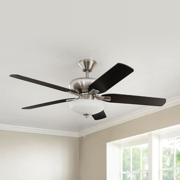 Holly Springs 52 in. Brushed Nickel LED Smart Hubspace Ceiling Fan with Light Kit and Remote Control