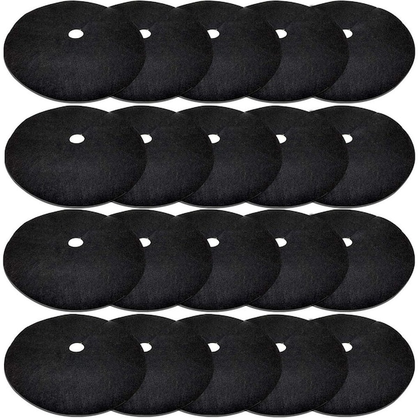 Tree Mulch Ring 16.5 Inch Non-Woven Degradable Protector Mat 20 Pack Reusable Weed Barrier Root Protection