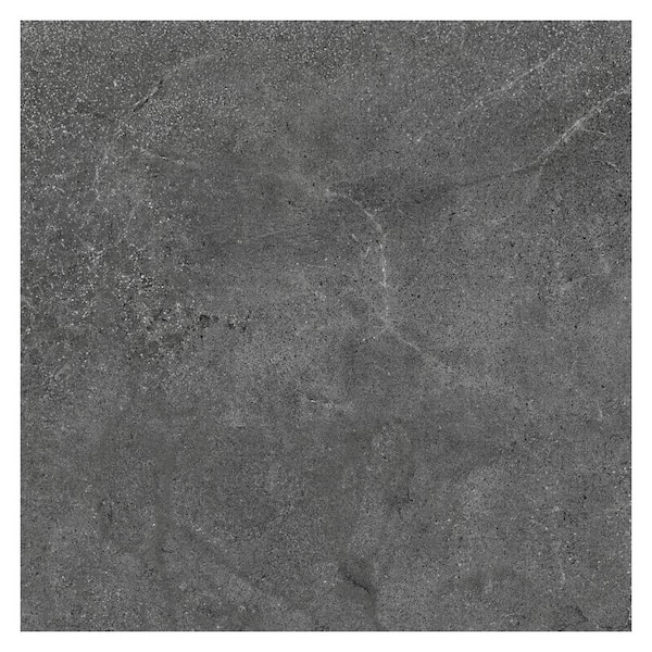 Italian Metalia Porcelain 24 in. x 24 in. x 9mm Flooring and Wall Tile Pallet - Black (20PCS, 80 sq. ft.)