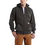 Men's Large Peat Cotton/Polyester Rain Defender Paxton Heavyweight Hooded Zip-Front Sweatshirt