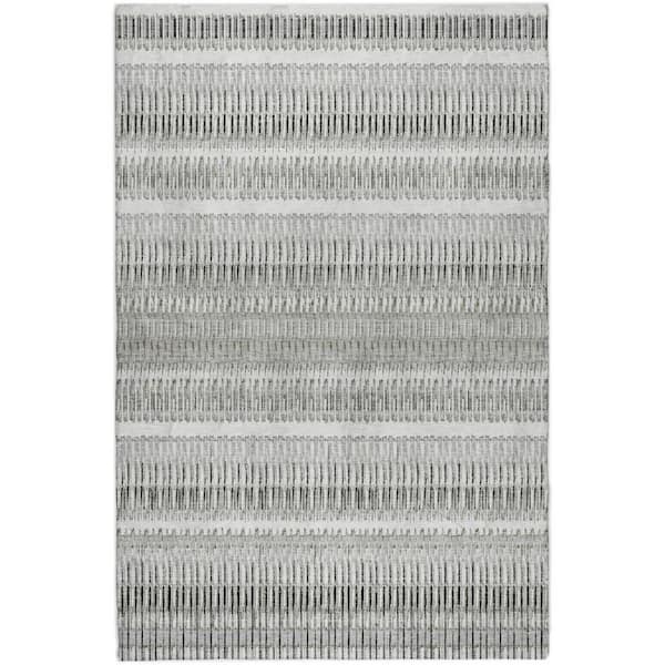Dream Shag Premium Machine Washable Abstract ADS589 Ivory 5 ft. x 7 ft. 6 in. Area Rug