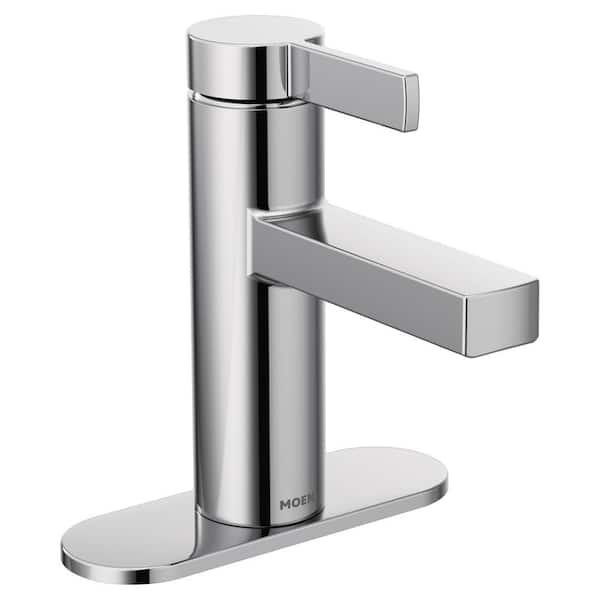 MOEN Beric Single Hole Single Handle Bathroom Faucet In Chrome 84774   Chrome Moen Single Hole Bathroom Faucets 84774 64 600 