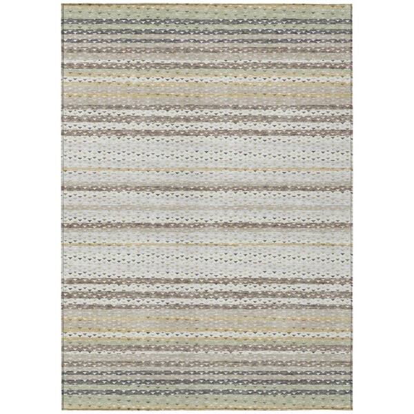 Chantille Machine Washable Indoor/Outdoor Abstract ACN2823 Ivory 10 ft. x 14 ft. Area Rug