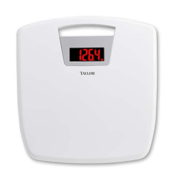 Taylor Digital Bath Scale with Handle in White