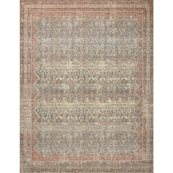 Angela Rose Aubrey 5 ft. x 7 ft. Ocean / Spice Traditional Area Rug