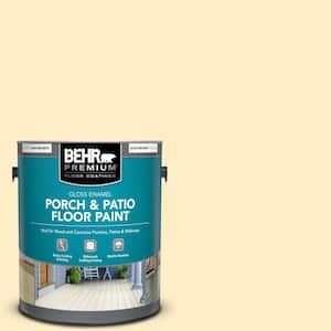 1 gal. #330A-2 Frosted Lemon Gloss Enamel Interior/Exterior Porch and Patio Floor Paint