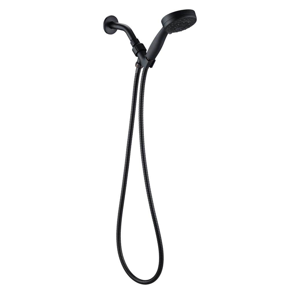 Fapully 5Spray Wall Mount Handheld Shower Head 2.5 GPM in Oil Rubbed
