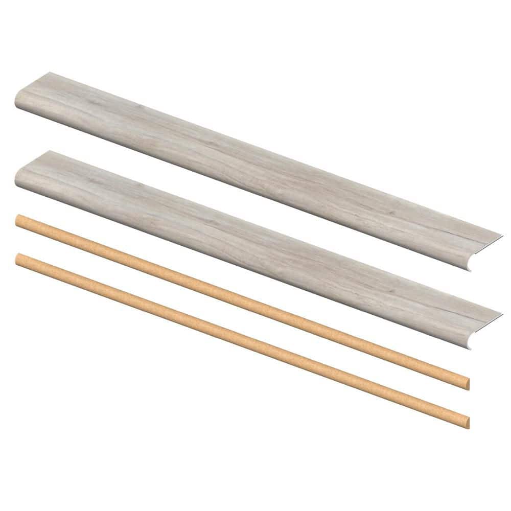 Webb Creek 6.5 mm x 46 in. x 5 in. Exact Match Round Nose Open Stair Return/Landing Kit (2-Pack) price history on PriceWatchPro