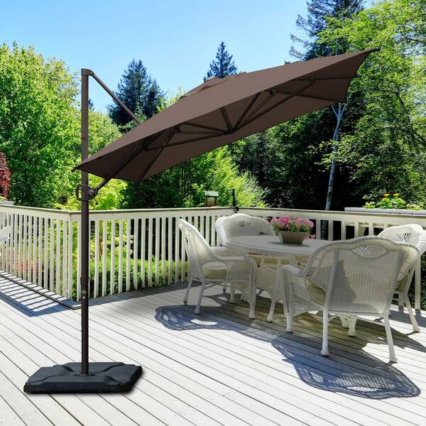 Abba Patio 10 Feet Offset Cantilever Umbrella Outdoor Hanging Patio Ideas