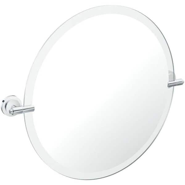 MOEN Iso 22 in. x 24 in. Frameless Pivoting Wall Mirror in Chrome