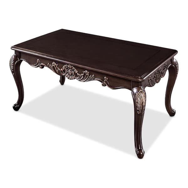 Furniture of America Carter 52 in. Dark Cherry Rectangle Wood