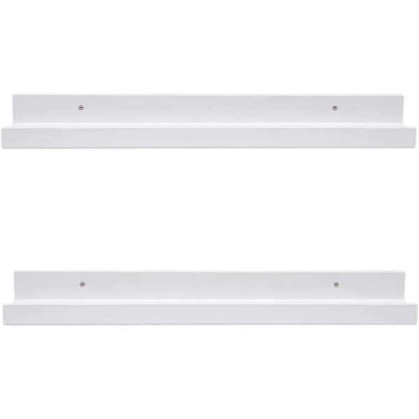 Unbranded 24 in. W x 4.5 in. D White Floating Shelves Decorative Wall Shelf (Set of 2)