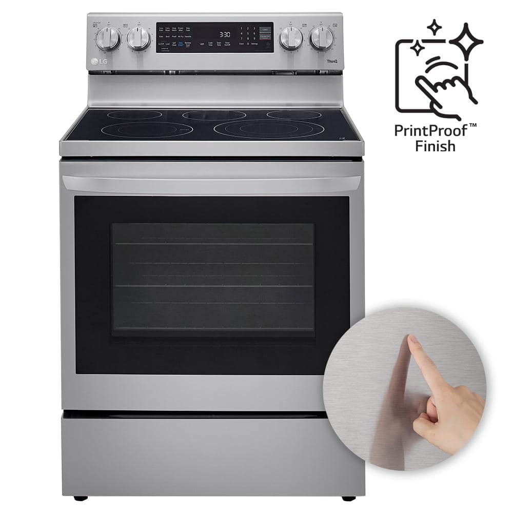 LG 30" Stainless Steel Smart Freestanding Electric Range